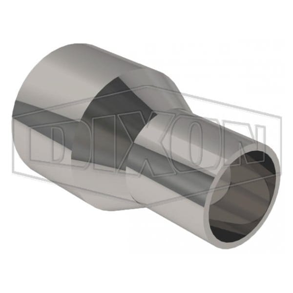 Dixon BioPharm High Purity Concentric Reducer, 1 x 3/4 in Nominal, Weld End Style, 316L Stainless Steel 2211CBB100075F4 - main
